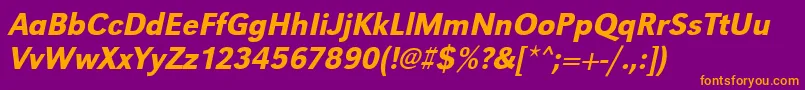 Lisätietoja UrwgrotesktmednarOblique-fontista UrwgrotesktmednarOblique-fontti – oranssit fontit violetilla taustalla