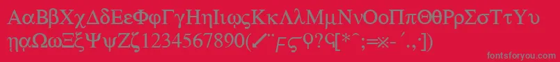 GolifyRegular-Schriftart – Graue Schriften auf rotem Hintergrund