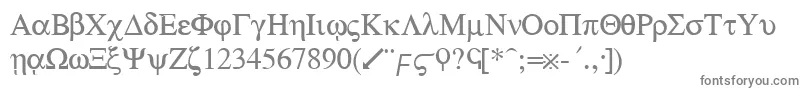 Шрифт GolifyRegular – серые шрифты на белом фоне
