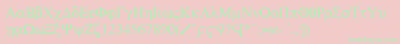 GolifyRegular Font – Green Fonts on Pink Background