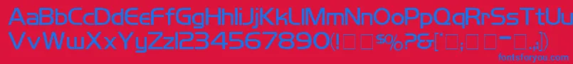 KoshgarianLightMedium Font – Blue Fonts on Red Background