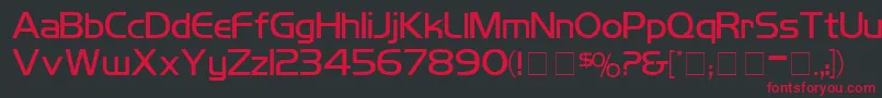 KoshgarianLightMedium Font – Red Fonts on Black Background