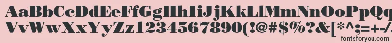Borjomiblackc Font – Black Fonts on Pink Background