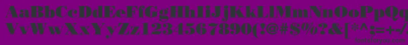 フォントBorjomiblackc – 紫の背景に黒い文字