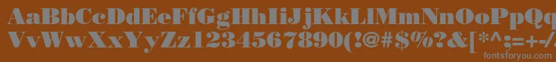 フォントBorjomiblackc – 茶色の背景に灰色の文字