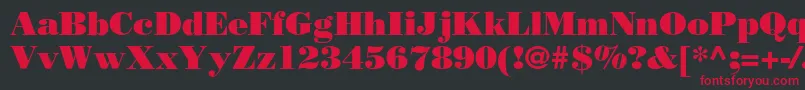 Borjomiblackc Font – Red Fonts on Black Background