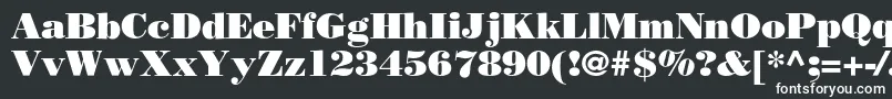 フォントBorjomiblackc – 黒い背景に白い文字