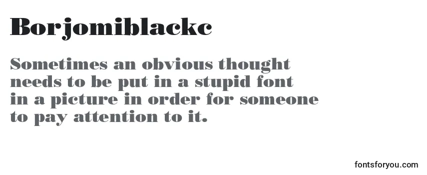 Review of the Borjomiblackc Font