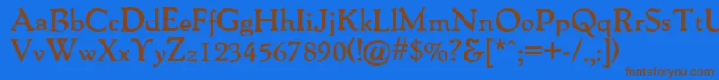 Más sobre la fuente PackardAntiqueBold fuente PackardAntiqueBold – Fuentes Marrones Sobre Fondo Azul
