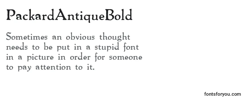 PackardAntiqueBold Font