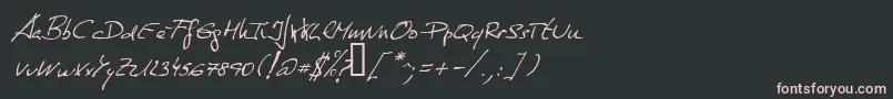 More about DeManu1Normalitalic Font DeManu1Normalitalic Font – Pink Fonts on Black Background