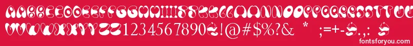 PandaSpots Font – White Fonts on Red Background