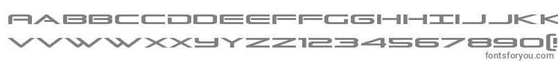 フォントGrandsport – 白い背景に灰色の文字