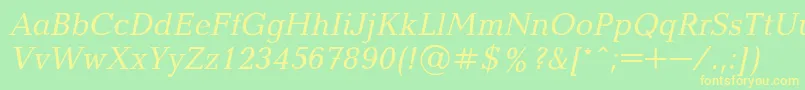 More about Baltica8 Font Baltica8 Font – Yellow Fonts on Green Background