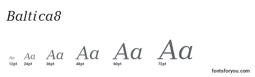 Baltica8 Font Sizes