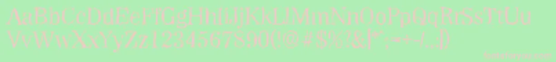 WichitarandomRegular Font – Pink Fonts on Green Background