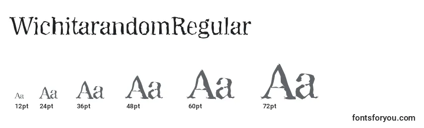 Размеры шрифта WichitarandomRegular