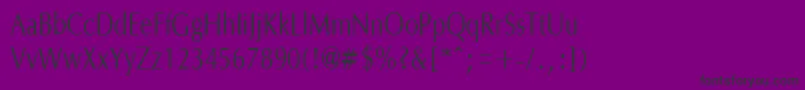 OptanecompactRegular Font – Black Fonts on Purple Background