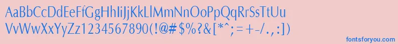 OptanecompactRegular Font – Blue Fonts on Pink Background