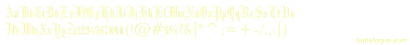 Drpogothicc-Schriftart – Gelbe Schriften