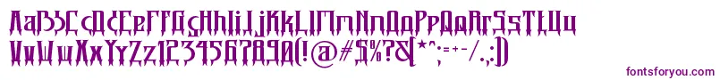 Sigil-fontti – violetit fontit valkoisella taustalla