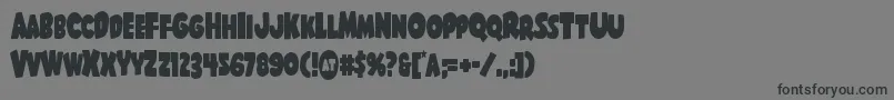 Shablagoocond Font – Black Fonts on Gray Background