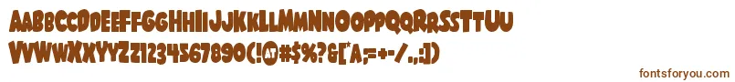 Shablagoocond Font – Brown Fonts on White Background