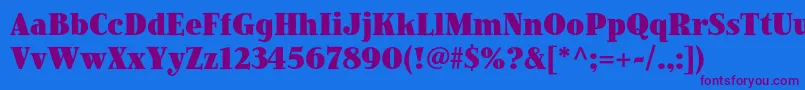 JimbostdBlackcondensed-fontti – violetit fontit sinisellä taustalla