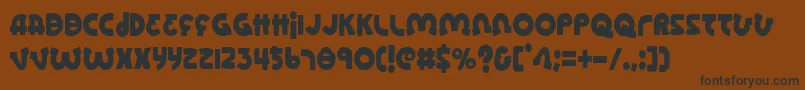 Lionelc Font – Black Fonts on Brown Background