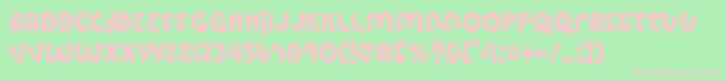 Lionelc Font – Pink Fonts on Green Background