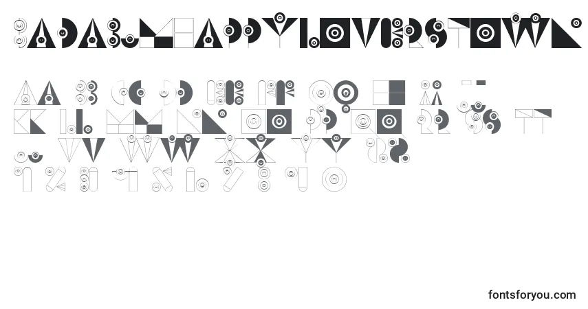 BadabumHappyloverstown.Eu Font – alphabet, numbers, special characters