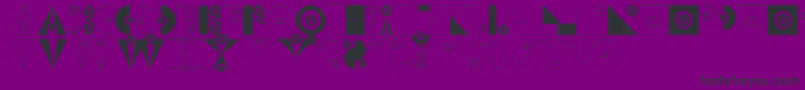 BadabumHappyloverstown.Eu-fontti – mustat fontit violetilla taustalla
