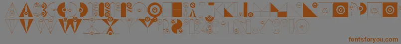 Weitere Informationen zur BadabumHappyloverstown.Eu-Schriftart BadabumHappyloverstown.Eu-Schriftart – Braune Schriften auf grauem Hintergrund
