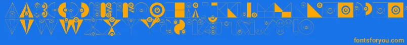 More about BadabumHappyloverstown.Eu Font BadabumHappyloverstown.Eu Font – Orange Fonts on Blue Background