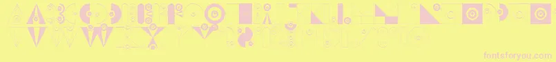 Подробнее о шрифте BadabumHappyloverstown.Eu Шрифт BadabumHappyloverstown.Eu – розовые шрифты на жёлтом фоне