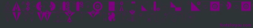 Lisätietoja BadabumHappyloverstown.Eu-fontista BadabumHappyloverstown.Eu-fontti – violetit fontit mustalla taustalla