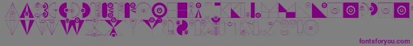 BadabumHappyloverstown.Eu Font – Purple Fonts on Gray Background