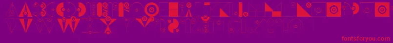 Weitere Informationen zur BadabumHappyloverstown.Eu-Schriftart BadabumHappyloverstown.Eu-Schriftart – Rote Schriften auf violettem Hintergrund