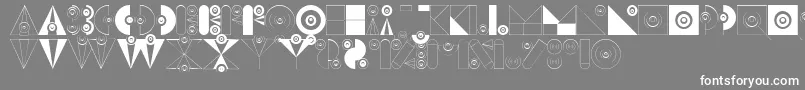 BadabumHappyloverstown.Eu Font – White Fonts on Gray Background