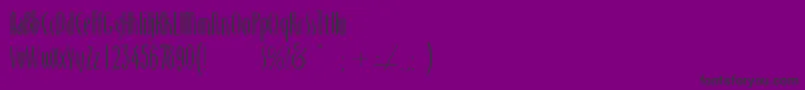 Monika Font – Black Fonts on Purple Background