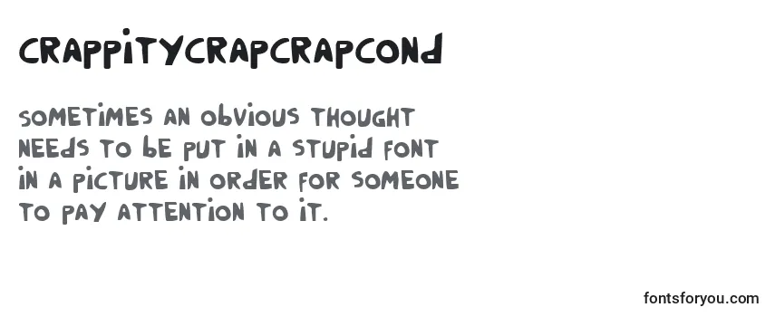 CrappityCrapCrapCond Font