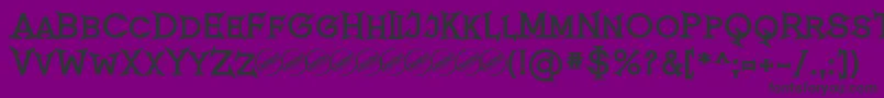 RomanicumBold Font – Black Fonts on Purple Background