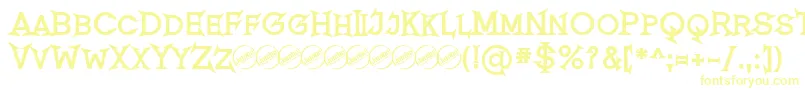 RomanicumBold-Schriftart – Gelbe Schriften