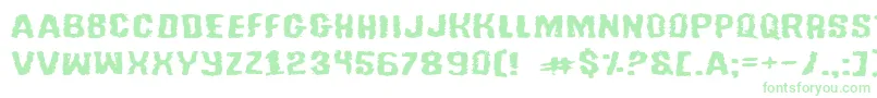 Tusslee Font – Green Fonts on White Background