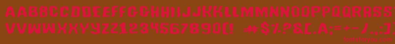 Tusslee Font – Red Fonts on Brown Background
