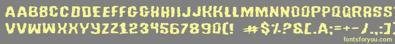 Tusslee Font – Yellow Fonts on Gray Background