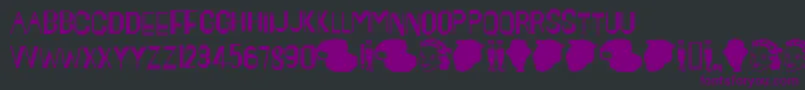 Maynard Font – Purple Fonts on Black Background