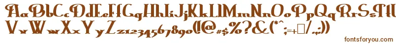 ErasmusinlineBold Font – Brown Fonts on White Background