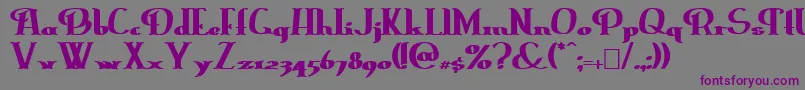 ErasmusinlineBold Font – Purple Fonts on Gray Background