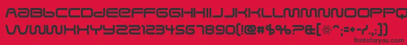 SavedByZero Font – Black Fonts on Red Background
